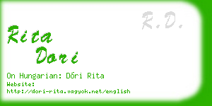 rita dori business card
